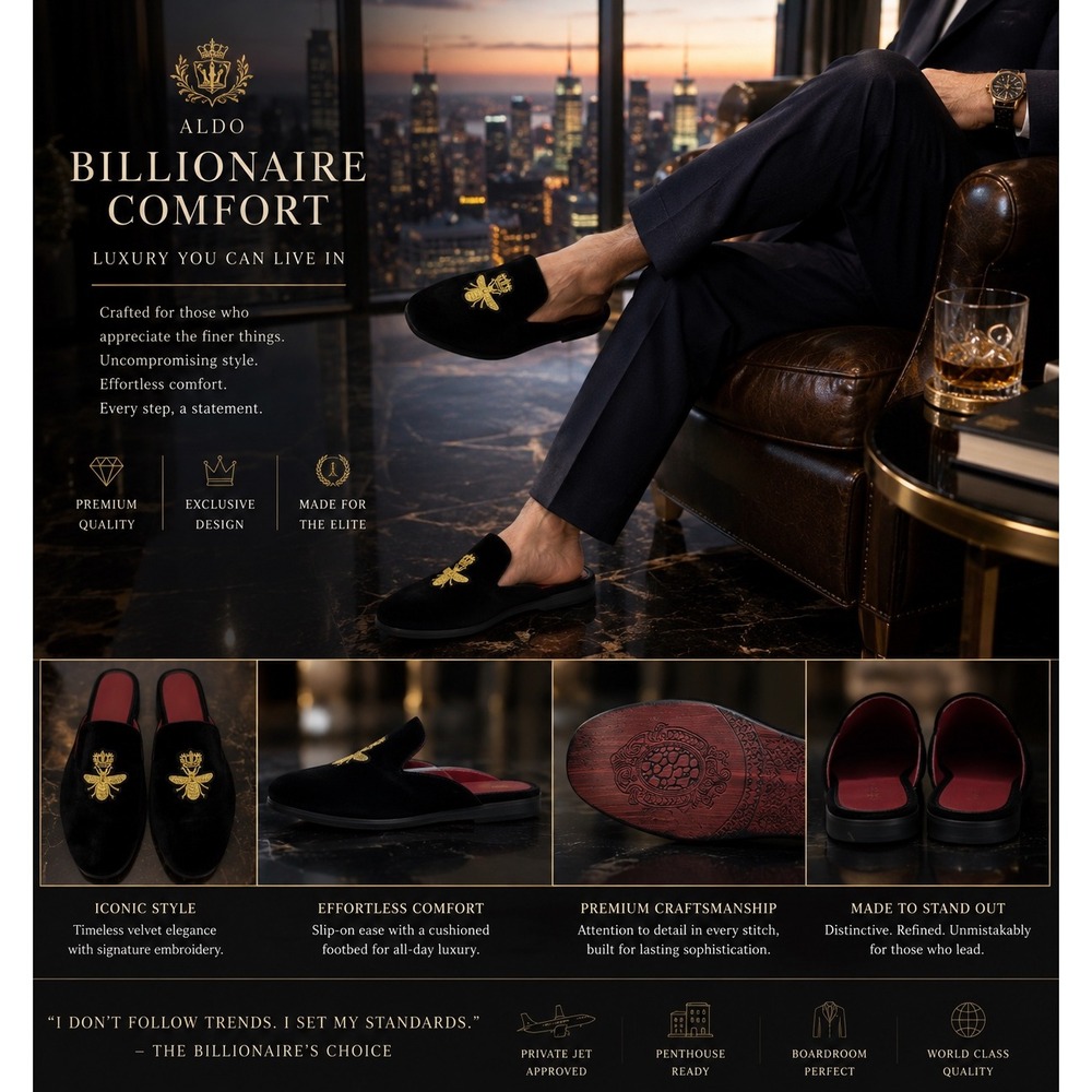 Black Velvet Bee Embroidered Slip-On Mule Loafers Slippers Men's Luxury Size 12